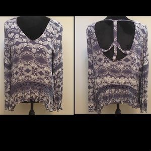 Patrons Of Peace Boho Bell Sleeve Top